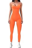 PRETTYGARDEN Women's Seamless Bodycon Jumpsuits