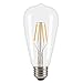 Edison Style Dimmable 4W E26 Base High Efficiency Warm White 2700K Practicality LED Bulbs 40W Light Bulbs Equivalent 6 Pack