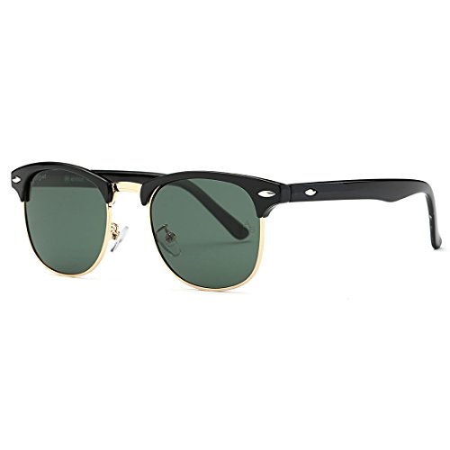 AEVOGUEPolarized Sunglasses For Women And Men Semi Rimless Frame Retro Sun Glasses AE0369