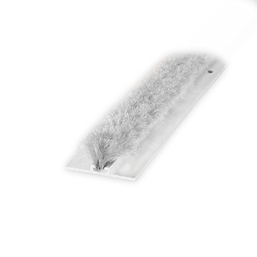 DIWARO® Türbodendichtung, Türdichtung, Bodendichtung| Länge 1m | aluminium pressblank | geeignet als Türdichtung zum Schutz v