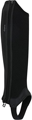 Fouganza 100 Mesh Adult Horse Riding Half Chaps - Black