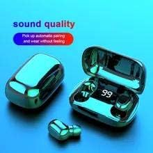 Wireless Earbuds, Bluetooth 5.0 Earphones True Wireless in-Ear Headphones TWS Noise-Canceling Bluetooth Headset 60H Playtime HD Hi-Fi Stereo Sound, Build-in Mic with 2600mAH Charging Case