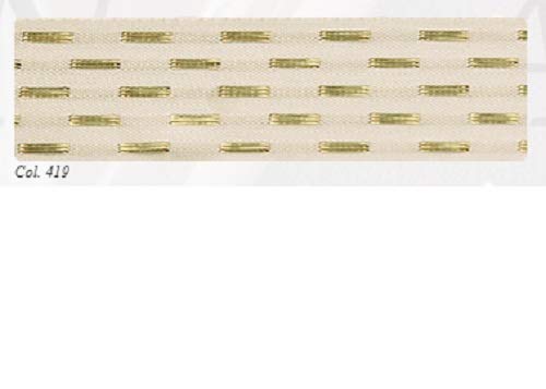 Berisfords Shimmer Stitch Ribbon, Bridal White, 25mm