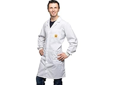 Talocare Antistatic (ESD) Safe White Apron for All PCB Assembly and Lab Works