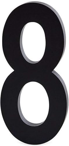 Design Letters Aluminum House Numbers 0-9 Black Large 10cm - Modern Design Door…
