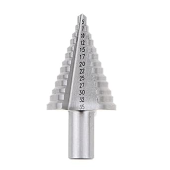 Generic 5-35MM 13 Steps 5,7,10,12,15,17,20,22,25,27,30,32,35MM Step Drill Bit HSS 6542/M2 Multiple Hole Drill Wood Metal Drilling Tool