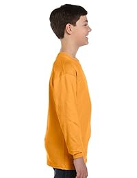 Hanes Tagless de la juventud cómodo manga larga playera