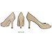 Heel Tip Replacement Cap & Wrap, 1 Pair (Small, Taupe)