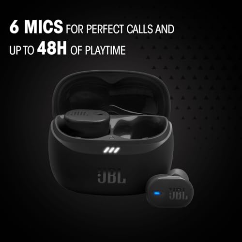 Tune Buds 2, Auriculares con Cancelación de Ruido, Negro