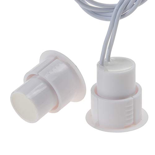 image for YXQ 12Sets NC Mount Wired Door Window Sensor Magnetic Reed Switch Rece