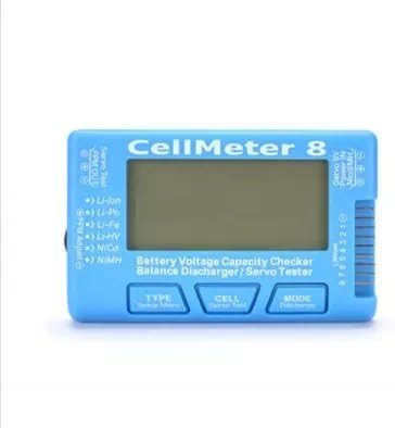 Digital Battery Checker, CellMeter 8 Digital Battery Capacity Voltage Tester Suitable for LiPo LiFe Li-ion Batteries