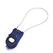 ERCRYSTO Crysto 3-Foot Retractable Cable Password Lock (Blue)