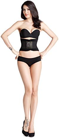 Shape Mi Waist Shaper and Trimmer Belt For an Hourglass Shape (Black, Medium)
