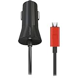 Verizon Micro USB Car Charger with 3 Amp Fast Charge Technology & LED Light for Samsung Galaxy S7/S7 Edge/S6/S6 Edge/S5/Note 5/J7 V, LG K20/V10/Stylo 2 V, Droid Turbo/Turbo 2