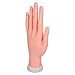 CLAVUZ Nail Hand Practice Model Flexible Movable Soft Plastic Hand for Fake Nail Art Starter Training (Brown)