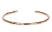 John S. Brana 3mm Hammered Copper Cuff Bracelet Handmade Jewelry - 100% Solid Uncoated Copper