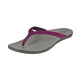 OluKai Womens Ho'Opio Sandal (8 - Magenta Purple/Cooler Grey)