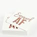 Andaz Press Gold Foil Engaged Napkins - Floral Wreath, 6.5-inch, 50-Pack for Bridal Showers, Weddings & Parties