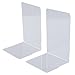 Fasmov Clear Acrylic Bookends Modern Bookends, 1 Pair