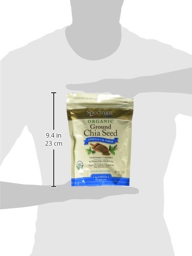 SPECTRUM ESSENTIALS ORGANIC GROUND CHIA SEED, 10 OZ