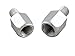 Motorcycle Mirror Adapters Thread Reducer Screw Chrom 10mm to 8mm (Pack of 2)