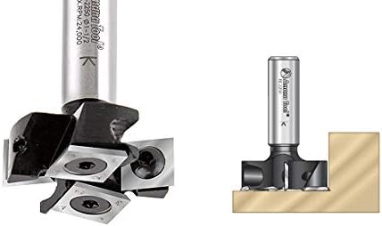 Amana Tool RC-2239 Insert Mini Surfacing & Rabbeting Flycutter 2+2 Flute Design 1-1/2 D x 1/2 CH x 6mm Inch SHK Router Bit Includes 2 Each of HMA-12 and HCK-70 - Image 5