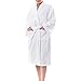 alpine swiss Blair Womens Cotton Terry Cloth Bathrobe Shawl Collar Velour Spa Robe,White,Small / Medium