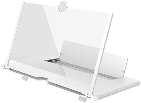 Screen Expanders 12 Inch, Screen Magnifier for Cell Phone, 3D Mobile Phone Magnifier Projector Screen for Movies and Gaming, HD Screen Amplifier with Foldable Stand, Compatible for All Smartphones