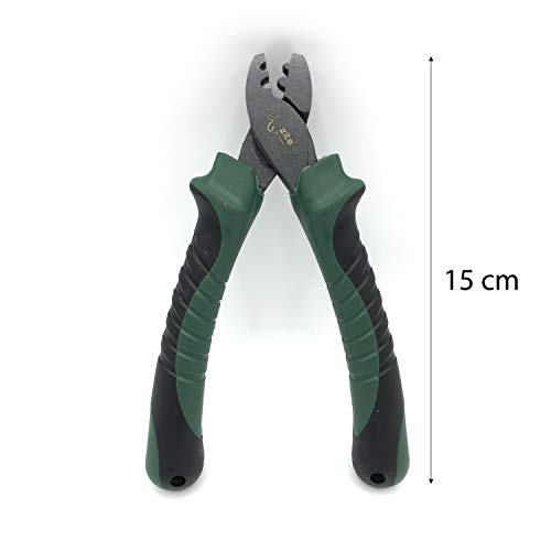 Zite Fishing Klemmhülsen-Zange Angeln mit Zähnen - Angel-Werkzeug für Quetschhülsen mit Komfortgriff - 15 cm Angelzubehör – Bild 6