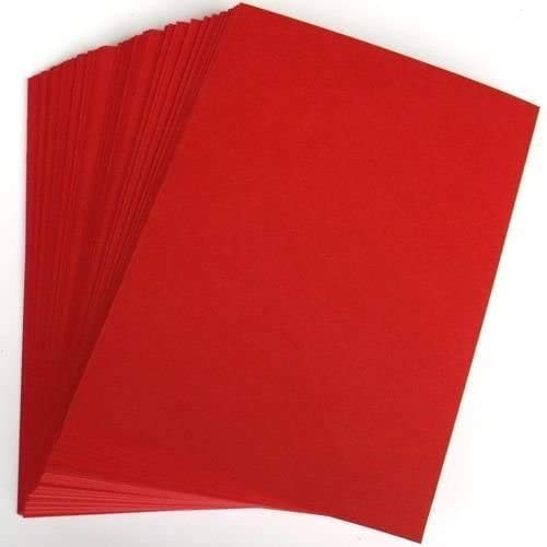 Xmas Red A5 Card Stock by Stella Crafts x50 Sheets