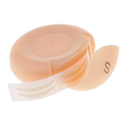 SunniMix 150 Pairs Large/Small Breathable Eyelid Tape Paste Super Invisible Double Eyelid Sticker - Orange S