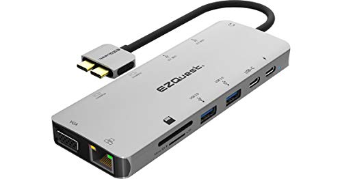 EZQuest USB C Hub - 13 in 2 USB C Docking