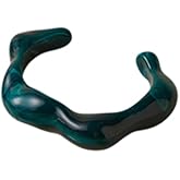 MMIUAEG Boho Irregular Wave Acetate Open Cuff Bracelet for Women- Colorful Geometric Chunky Bangle Bracelets Acrylic Resin Open Bangle Beach Vacation Statement Jewelry