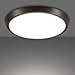 GETINLIGHT 5 Inch Flush Mount LED Ceiling Light with ETL Listed, Bright White 4000K, Bronze Finish, IN-0302-1-BZ-40