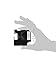DYMO Standard D1 43610 Labeling Tape (Black Print on Clear Tape, 1/4'' W x 23' L, 1 Cartridge), DYMO Authentic