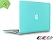UESWILL Smooth Matte Hard Shell Case Cover Compatible with 2010-2017 Release MacBook Air 13 inch (Model A1466 / A1369) + Microfibre Cleaning Cloth, Turquoise