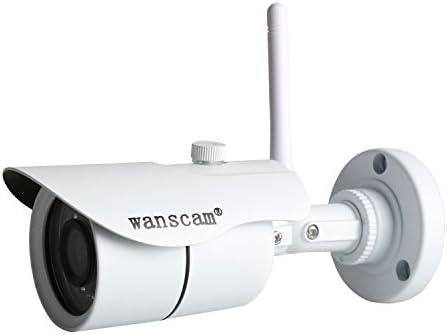Wifi Bullet Camera Ikevision Wifi Bullet Camera (Easy Setup, Megapixel 720P,P2P, ONVIF, Infrared Night Vision, Motion Detect,Email Alert,Remote View by Mobiles, BlueIris Support- White Mini Size)
