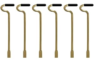 CF LIVING Bathroom Interior Door Key, Bedroom Emergency Key for Interior Doorknobs or Levers (6, Black)