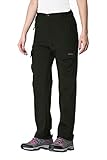 Clothin Women's Fleece-Lined Soft-Shell Cargo Pants - Water-Repellent, Wind-Resistant