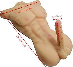 Sexy Muscle Man Doll Solid Silicone Doll for Woman