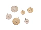 Efy Tal Jewelry Extra Initial, Small/Medium/Large Charm in Sterling Silver or Gold Filled, Add on Custom Charm