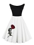 Babyonline 1950's Floral Spring Garden Party Picnic Dress Party Cocktail Dress
