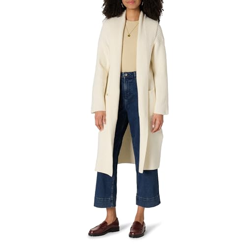Amazon Essentials Women's Oversized-Fit Cotton Blend Heavyweight Texture Stitch…