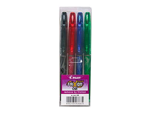 Pilot Frixion BL-FRP5-S4 Rolling Ballpoint Pen with Gel Ink Fine Point Assorted Colours