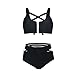 Happybai Women's Sexy Push Up High Waisted Padded 2 Piece Bikini Set Swimsuits