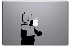 RANGER PRODUCTS Lego Mini Fig vinyl decal sticker Apple MacBook Pro Air iPhone iPad Funny Legos, Die cut vinyl decal for windows, cars, trucks, tool boxes, laptops, MacBook - virtually any hard, smooth surface