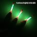 QualyQualy 5Pcs 20g Lighted Fishing Bobbers EVA Foam Fishing Floats and Bobbers + 10Pcs Fishing Glow Sticks, Night Fishing Light Up Bobbers 20g