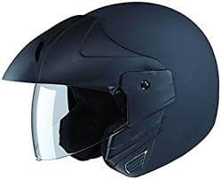 Studds Ninja Concept ECO Open Face Helmet Helmet (Matt Black, L)