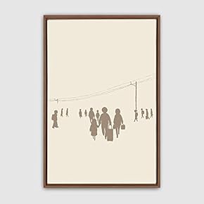 Framed Canvas Wall Art Minimalistic Painting Canvas Prints Home Artwork Decoration for Living Room,Bedroom - 16x24 inches