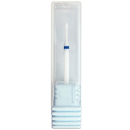 Pana 3/32" Cuticle Clean Safety Nail Ceramic White Carbide Bit (Grit: Medium - M) for Electric Dremel Drill Machine